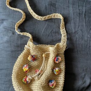 ASOS straw bucket bag